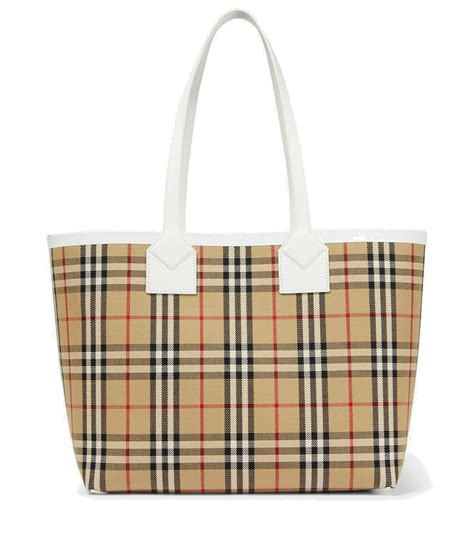 burberry checkerd bag|burberry checked canvas tote bag.